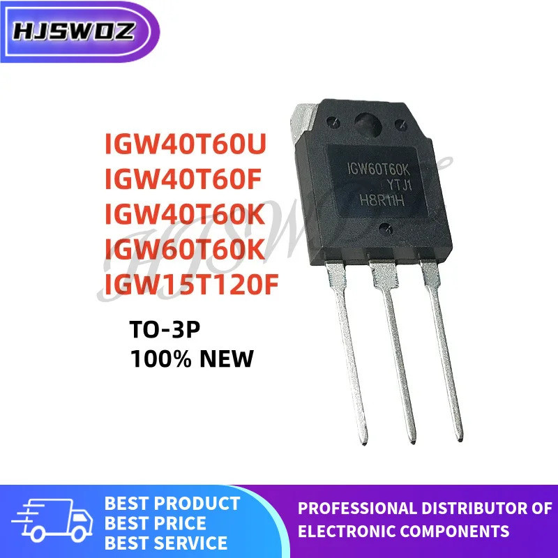 5 CÁI / IGW40T60U IGW40T60F IGW40T60K IGW60T60K IGW15T120F TO-3P IGBT Transistor mos chip ic HXPO