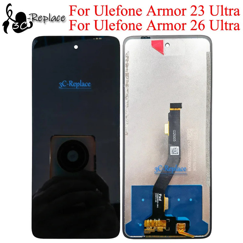 Đen 6,78 Inch Cho UleFone Armor 23 Ultra UleFone Armor 26 Ultra Màn Hình LCD Màn Hình Cảm Ứng Bộ Số 