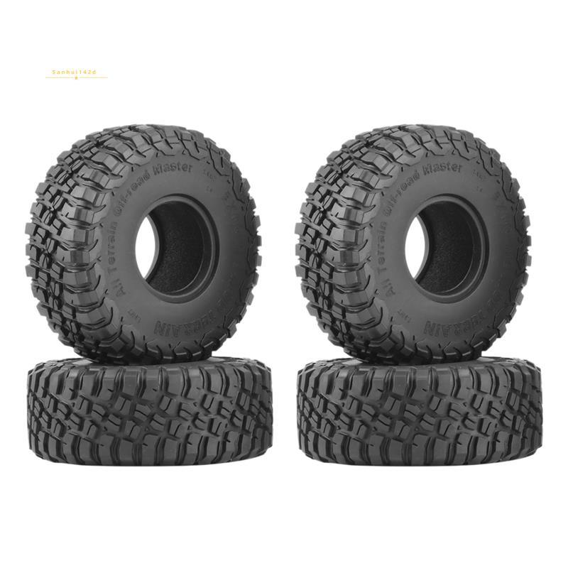 4 120MM 1.9 Lốp Cao Su Lốp Bánh Xe Cho 1 / 10 RC Xe Bánh Xích SCX10 90046 AXI03007 TRX4 D90 CC01