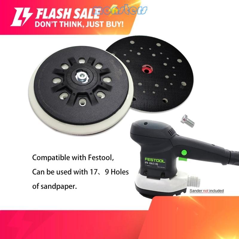 Tấm chà nhám bụi Mon M8 6 inch 150mm Đĩa chà nhám vòng móc cho ETS EC 150 5 ETS EC 150 3 EQ Cứng Mềm
