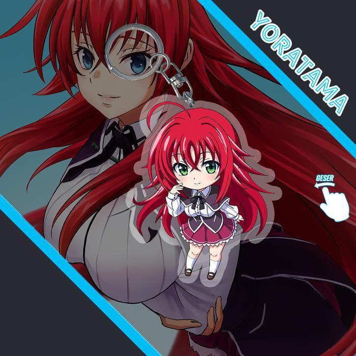Gantungan Kunci Highschool DxD Rias Akeno, Keychain Anime Lucu - Rias