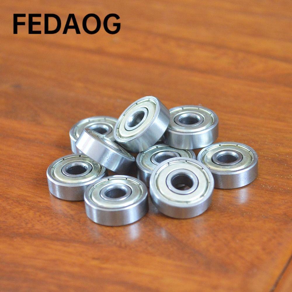 FEDAOG 10 Vòng bi kín đôi, Vòng bi bi rãnh sâu 6mm x 19mm x 6mm, độ ồn thấp được bôi trơn trước 626Z