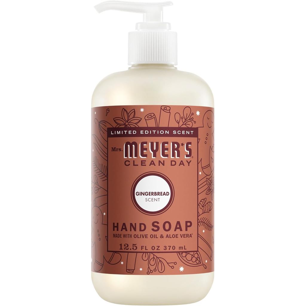 Bà Xà phòng cầm tay MEYER 'S CLEAN DAY, Mùi bánh gừng, Chai 12,5 Fl Oz