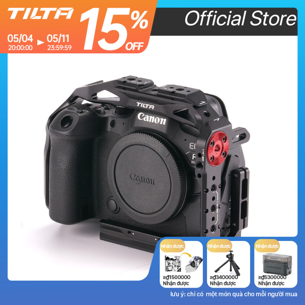 Tilta Canon R6 Mark II R6M2 TA-T45-A-B Full camera Lồng Cho Canon R6 Mark II R6 M2 Nửa camera Lồng 1