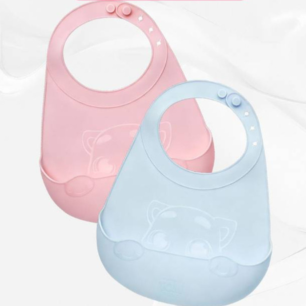 Eating Bib Silicone Waterproof Bib Saliva Towel Waterproof Eating Bib Silicone Waterproof Bib Saliva