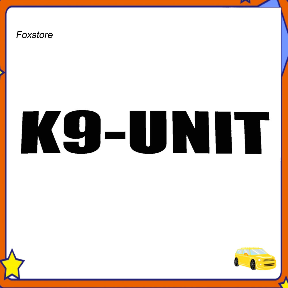 [Fx] K9-Unit Xe Kiểu Dáng Thân Xe Cửa Sổ Phản Quang Đề Can Dán Trang Trí