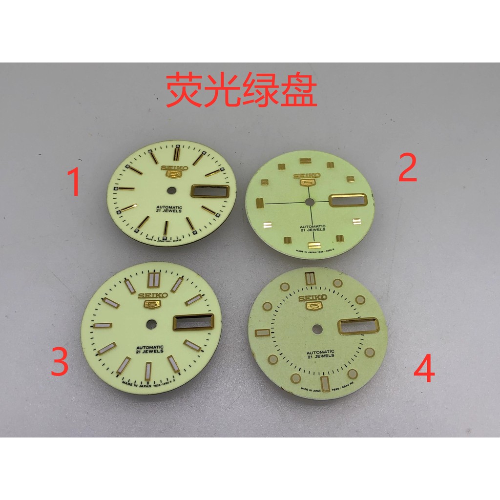 [5 kiểu] Phụ kiện đồng hồ Mặt số Seiko phong cách cũ 7S26 / 7S36-7009 Phong trào 28,5mm Nhân vật 4 đ