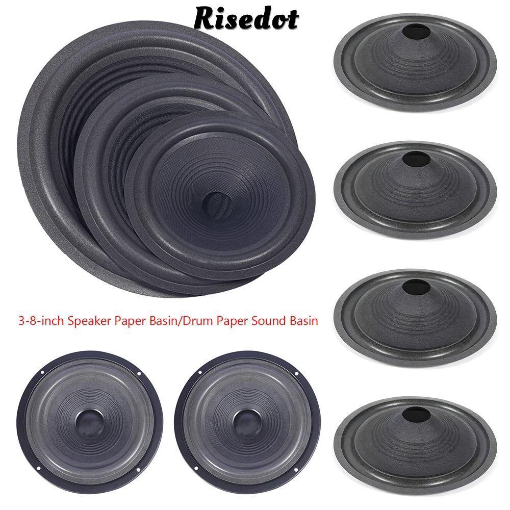 RISEDOT 1 Chiếc Nón Giấy Loa Subwoofer, Cuộn Dây Âm 4/5/6.5/8/10/12 inch, Bộ Sửa Chữa Coil, Viền Mút