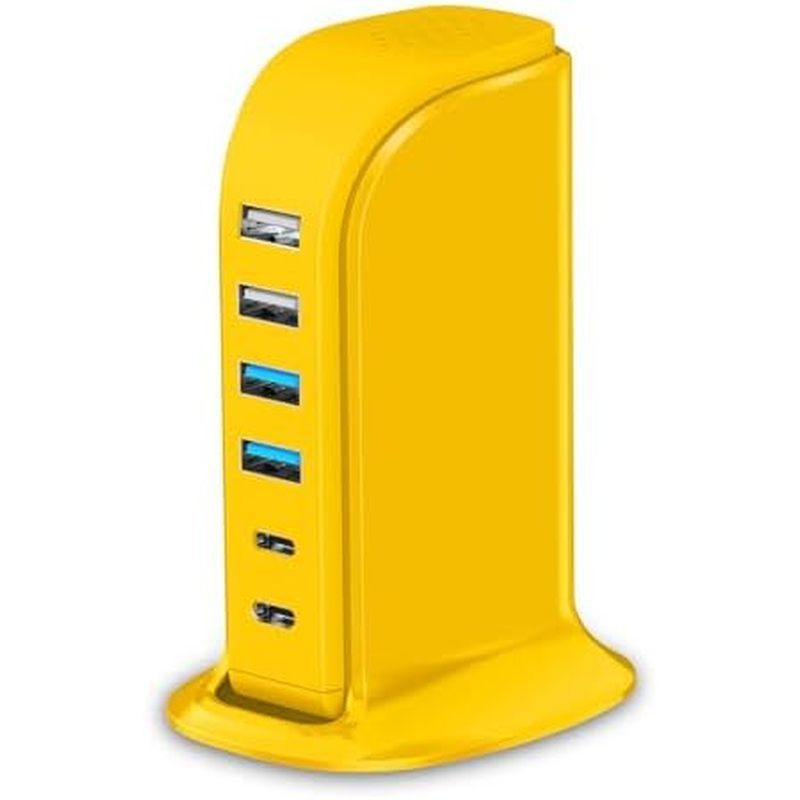 ual Type C 45W Total, 6 Ports USB Charging Station for iPhone, Ipad, Iwatch, Desk Accessories & Work