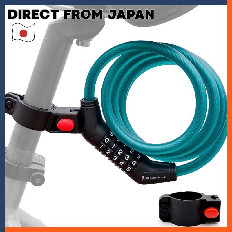 Bike Safety Lab Cable Lock 5-Digit Dial Lightweight Wire Lock For Bicycle Scooter