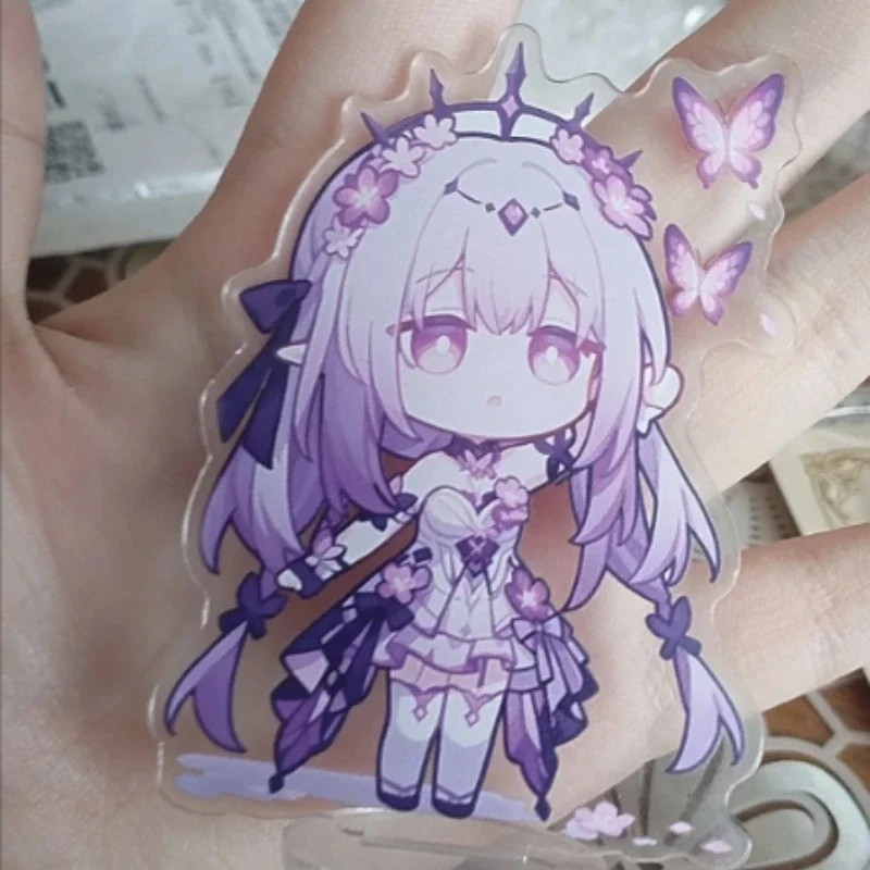 Standee Anime Honkai Impact 3rd Elysia Mô Hình Mica Acrylic Trong Suốt Trang Trí Bàn Học Quà Tặng Ga