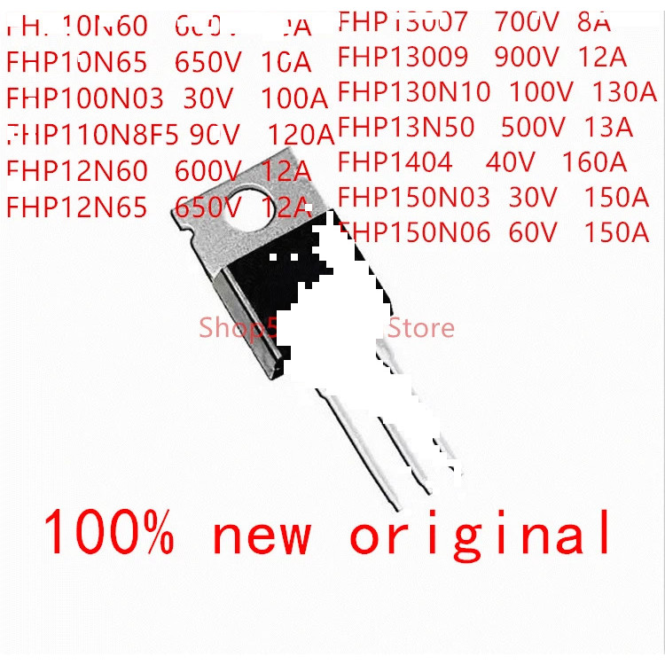 5 Chiếc FHP10N60 FHP10N65 FHP100N03 FHP110N8F5 FHP12N60 FHP12N65 FHP13007 FHP13009 FHP130N10 FHP13N5