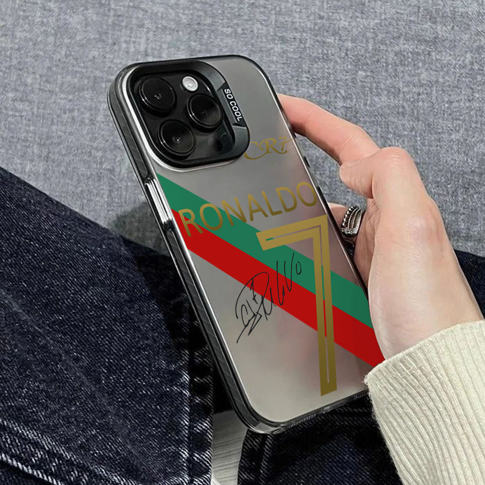Ốp lưng RONALDO Gold Logo CR7 cho Apple Galaxy S26 S25 Edge S24 S23 S22 S21 S20 FE Ultra Plus 5G Vỏ 