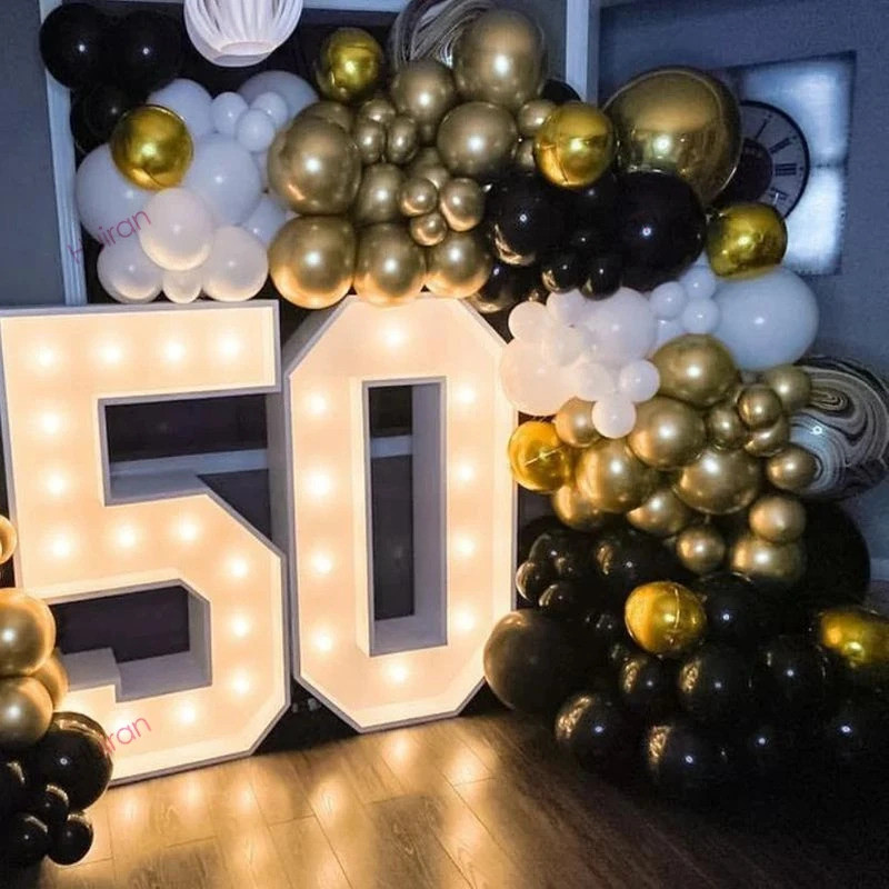 91.5cm Khổng Lồ Đèn Led Sinh Nhật Số Hình 1 Kỷ Niệm Sinh Nhật Đám Cưới Cho Bé Tắm Trang Trí 30 40 50