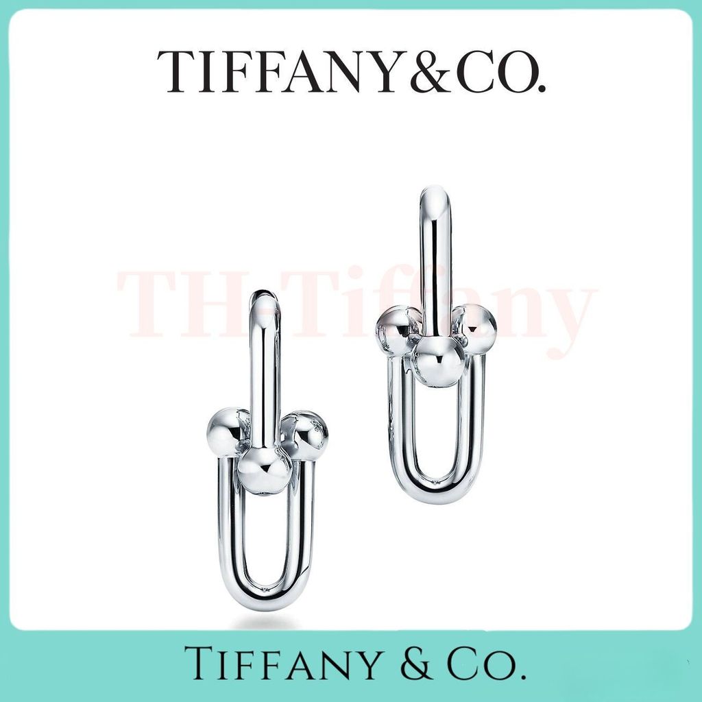 Tiffany Co. & Co. HardWear Two-Tone Large Earrings |   Rose/White Gold, Diamonds |   Bamboo Chain Ed