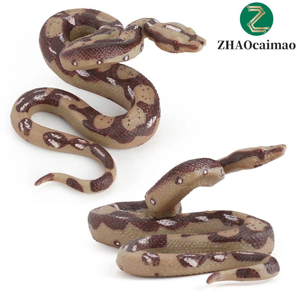 ZHAOCAIMAO Mô Phỏng Python Kích Thước Lớn Đồ Chơi Halloween Hoang Dã Mô Hình Python Bộ Sưu Tập Quà T