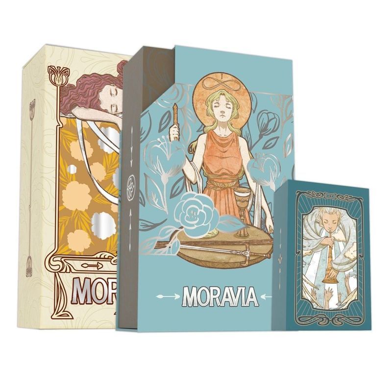 [Phiên bản chính hãng] Bộ bài Tarot Moravia Witte Series Mucha Style Rotta Card Star Diamond Card 78