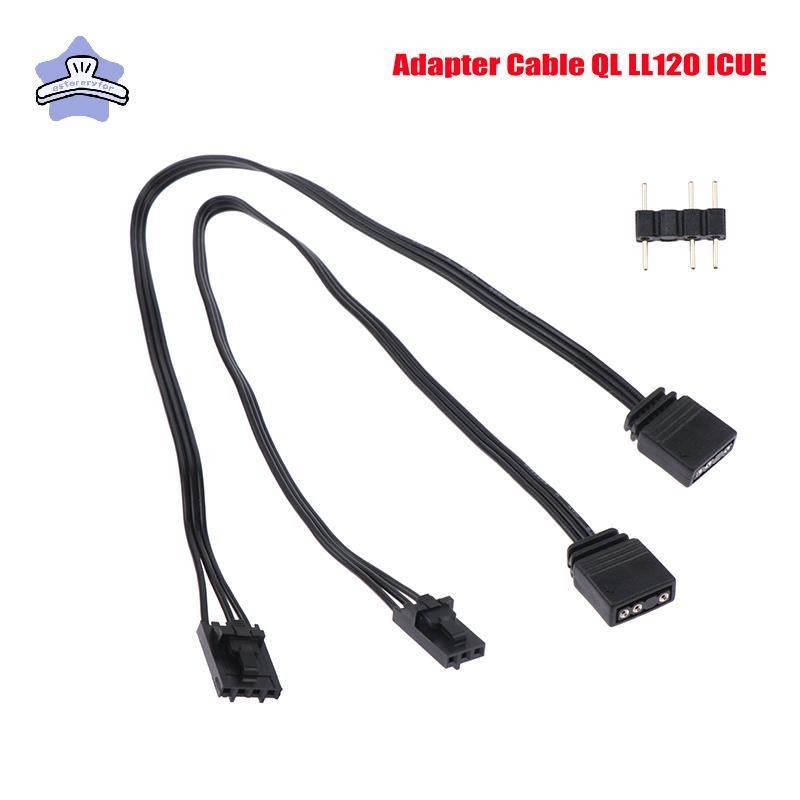 [estereryfor] Cáp chuyển đổi cho Corsair RGB sang tiêu chuẩn ARGB 4Pin 3Pin Đầu nối bộ chuyển đổi tà