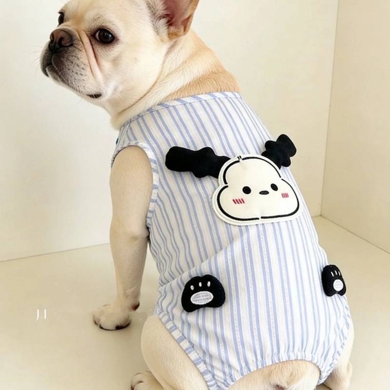 New Pet Clothes Air Conditioning Prevent Cold Jarre Aero Bull Cute Dog Breathable Cute Cartoon Sling