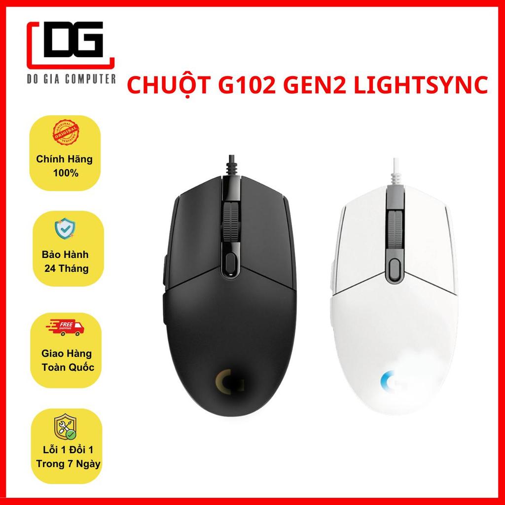 Chuột Chơi Game G102 Gen2 Màu Đen Và Trắng - Bảo hành 24 Tháng