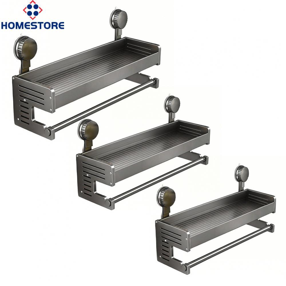 [Homestore]Suction Towel Rack Towel Rack And Hook Removable & Repositionable For Shower