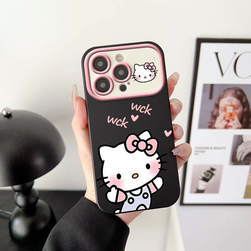 Ốp Bảo Vệ Mờ Chống Sốc Bao Gồm Tất Cả Mềm Happy Heart Mèo Dễ Thương Tương Thích iPhone 17PROMAX 16 1