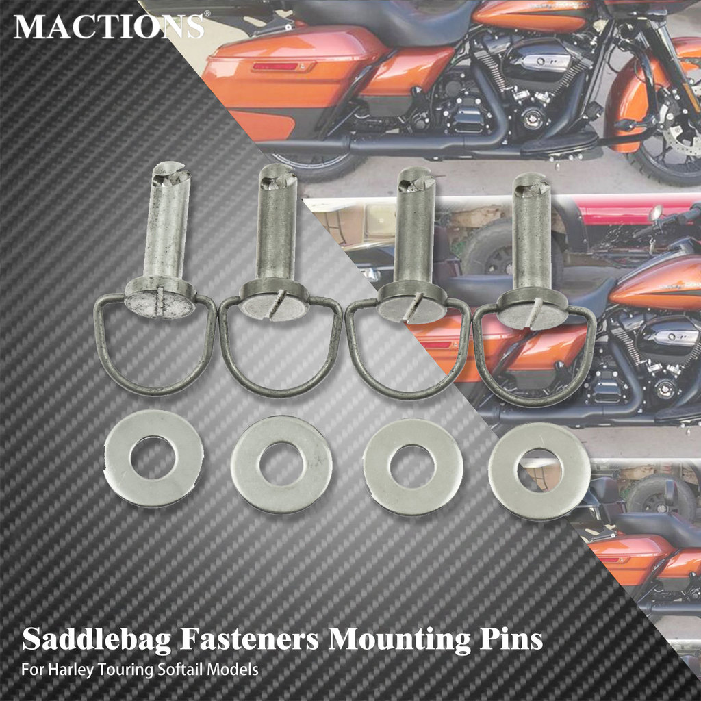 MAC Xe Máy Saddlebag Chân Đinh Bu Lông Phần Cứng Cho Harley Lưu Diễn Đường Vua FLHR Electra Glide FL