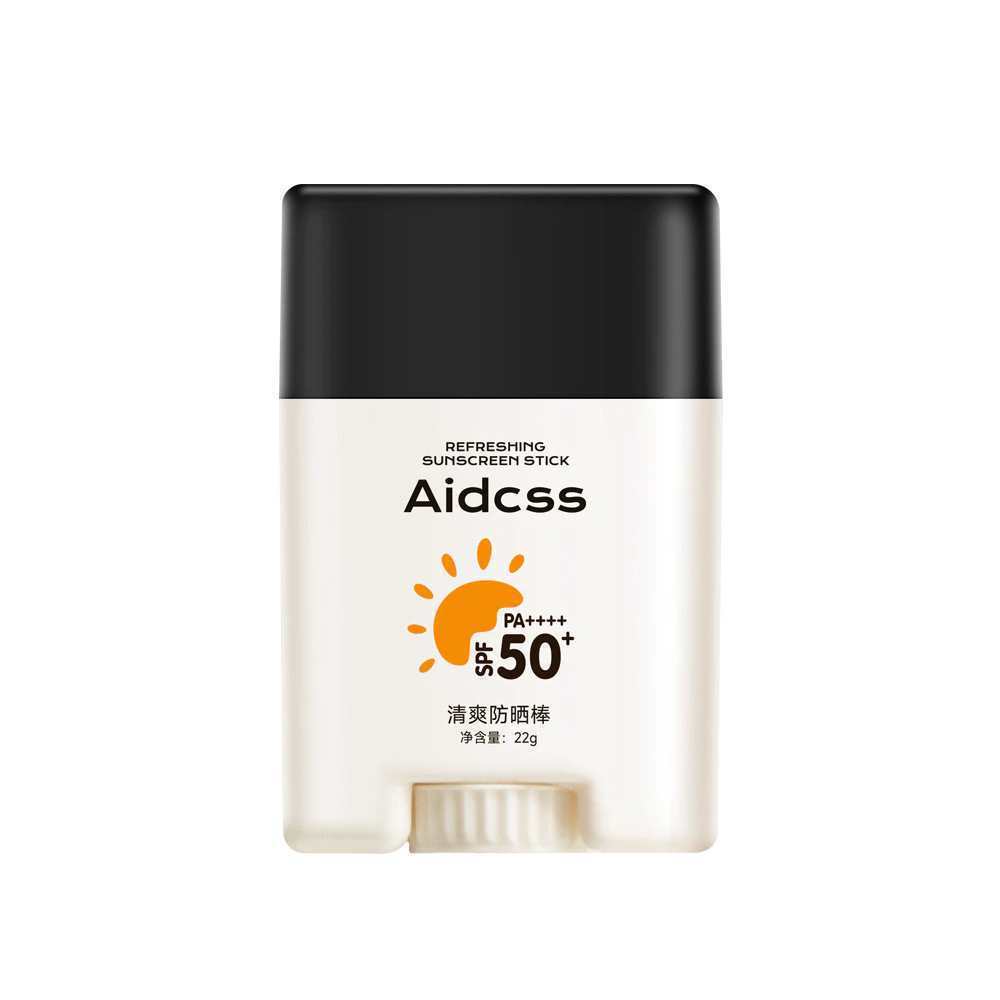 Aidcss Lightweight Cooling Sunscreen Stick Block UVA UVB Long Lasting No White Cast Travel Friendly 
