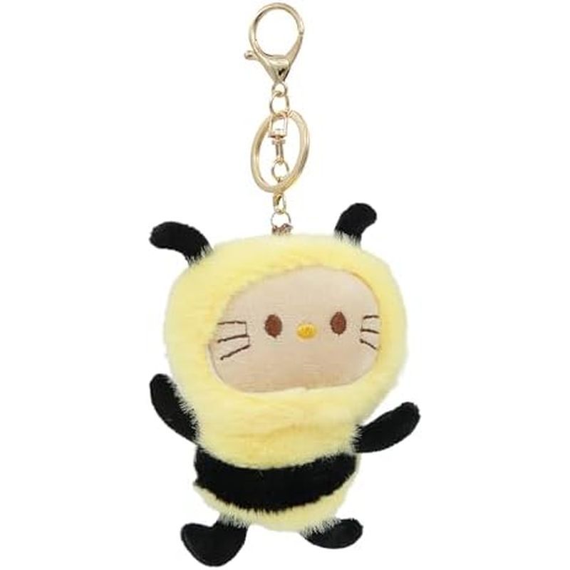 Cute Bee Plush Keychain Chs for Backpacks Handbags, Key Chain Accessories for Women Bag Chs for Tote