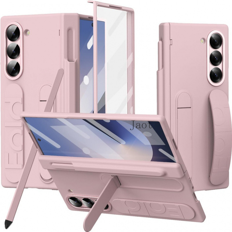 Dây đeo cho Samsung Galaxy Z Fold 7 Vỏ điện thoại có giá đỡ bút S & Stylus, Ốp chân đế dễ thương cho