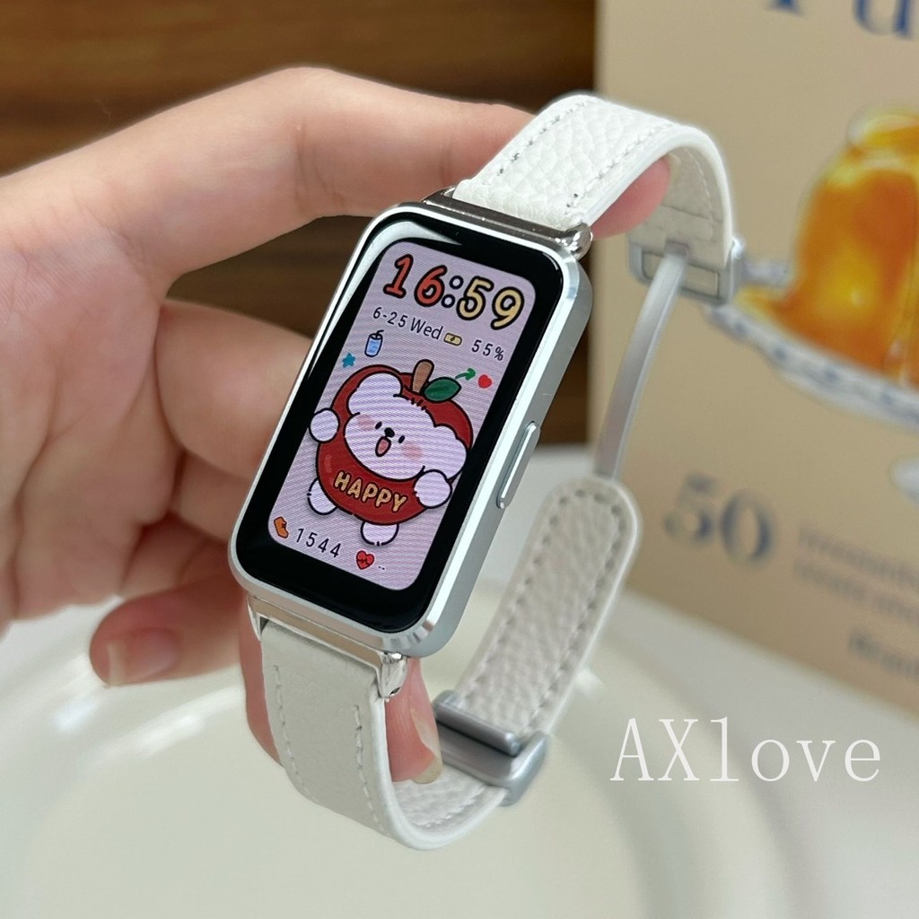Dây Da Từ Tính Cho Huawei Band 11 Pro 10 9 8 NFC Vòng Tay Cho Huawei Watch Fit 5 5pro Fit3 Fit4 4pro