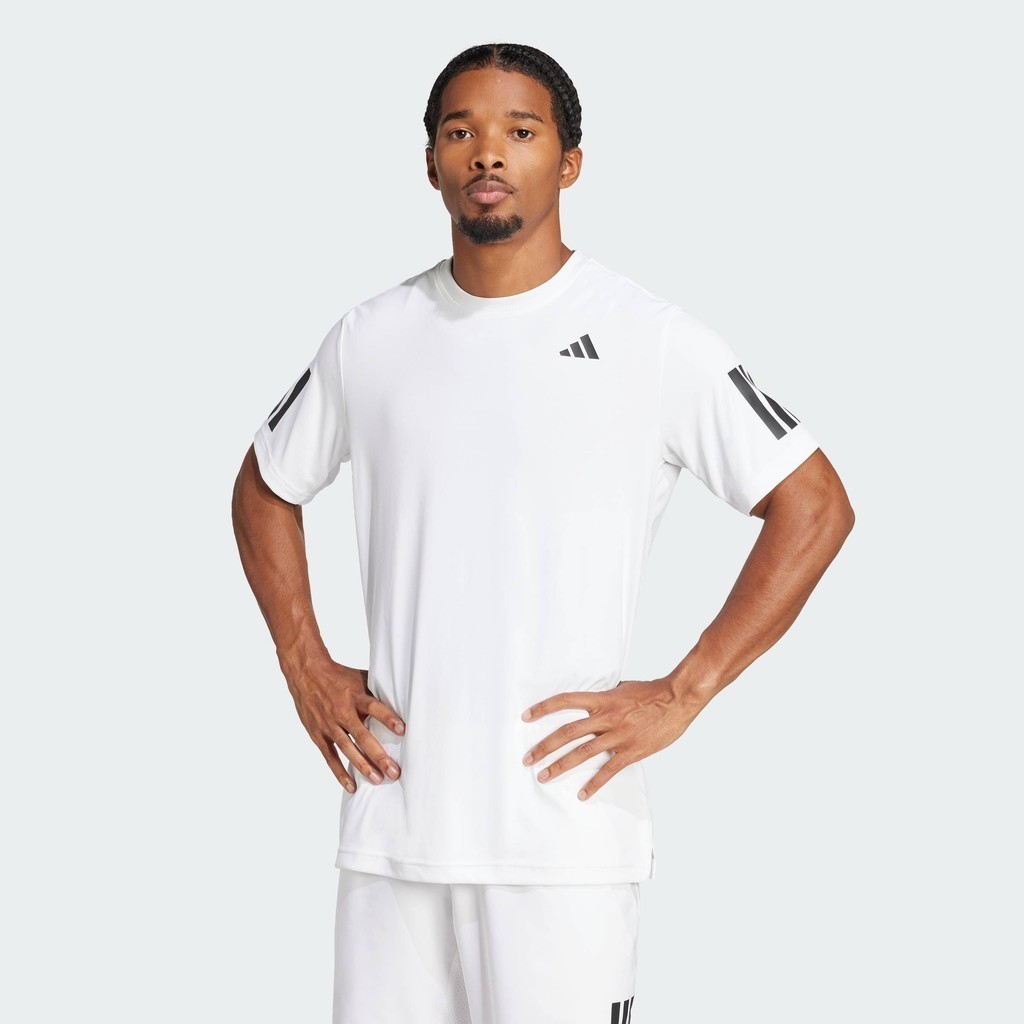 adidas Tennis & Padel Tennis Club Tennis Climacool 3-Stripes Tee Men White JE0413