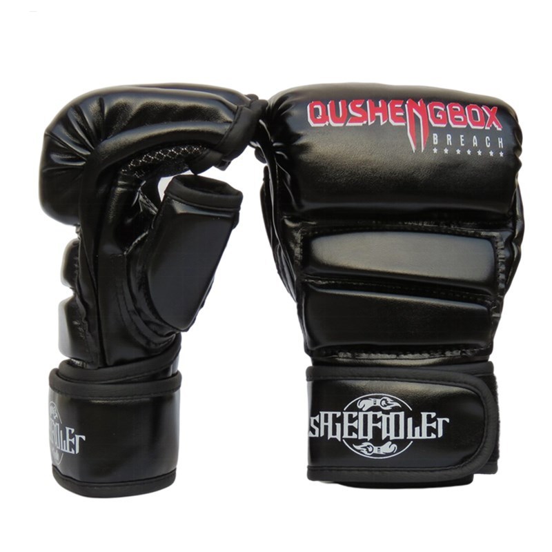Boxing Glove Half Finger Muay Thai Sanda Fight Combat Training Boxing Glove Half Finger Muay Thai Sa