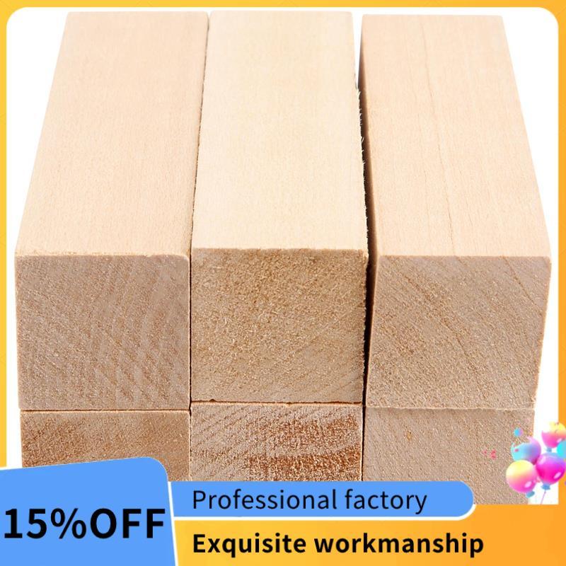 6 Chiếc Basswood Khắc Khối Gỗ Cho Người Mới Bắt Đầu Khắc Sở Thích Bộ DIY Khắc Gỗ