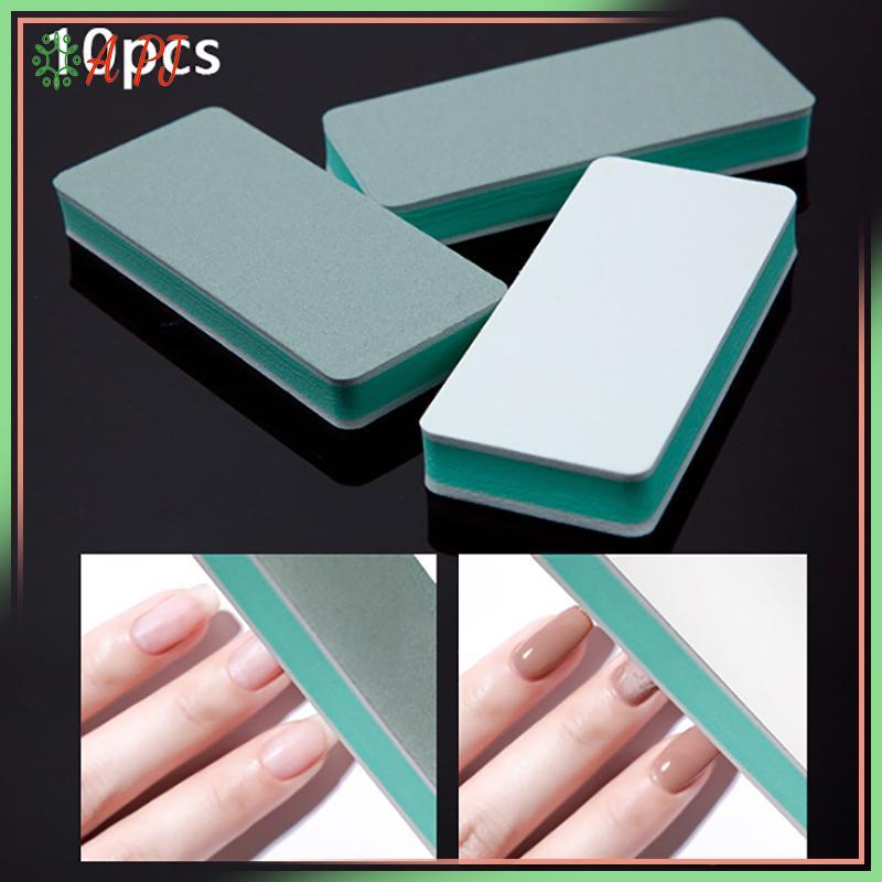 [APJ] 10 Cái 600 / 3000 Grit Nail Buffer Blo Polishing UV Gel Nail Polisher Shiner Buffer Files Dụng