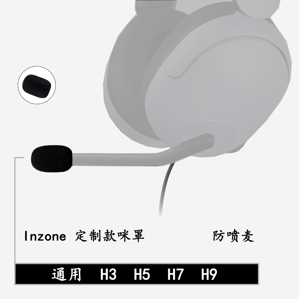 SONY Inzone Micro Sponge Cover Thích hợp cho SONY H3 H5 H7 H9 Tai nghe chơi game Tai nghe chống gió 