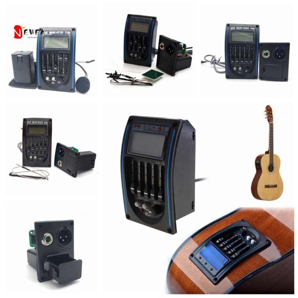 NEWEARTH LIMIT Band Acoustic Guitar Preamp, LC-5 / 4 EQ Equalizer Guitar Tuner System, Chuyên nghiệp