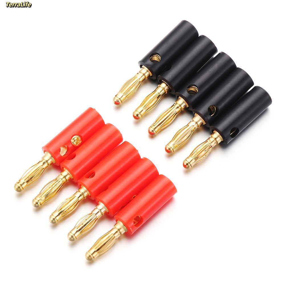 [Vận chuyển nhanh] TERRALIFE Banana Plugs 4mm Phụ kiện loa Adapter Jack âm thanh
