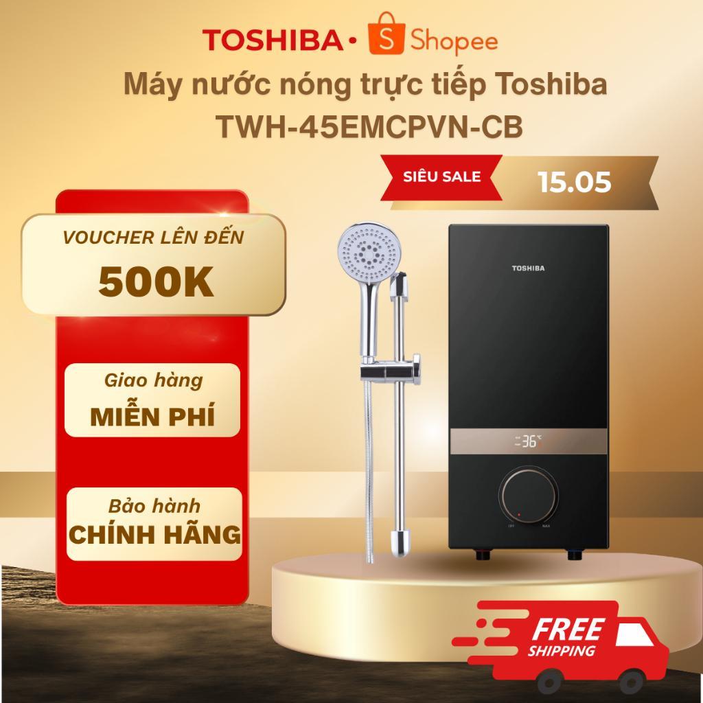(Shopee - Giao lắp 0đ HN HCM) Máy nước nóng trực tiếp Toshiba TWH-45EMCPVN(S)-CB/ TWH-45EMCPVN(K)-CB