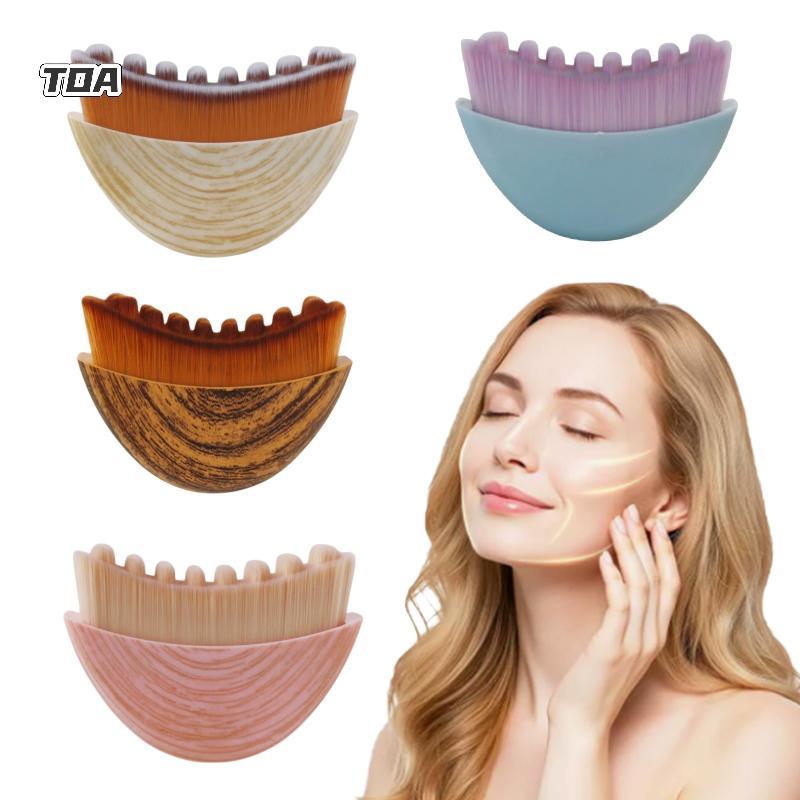 TOA Lymphatic Contour Face Brush Dry Brushing Chin Sculpting Lymphatic Thoát Nước Máy Mát Xa Cho Mặt