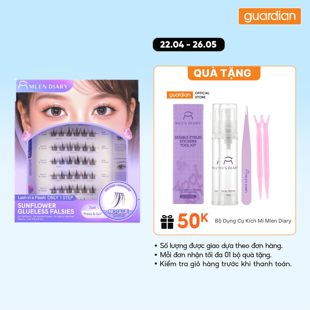 Mi Giả Tự Dính Không Dùng Keo Mlen Diary Glueless Falsies