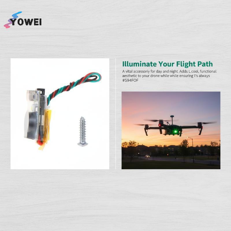 YOWEI Super Loud 110DB Buzzer JHEMCU JHE42B JHE20B Traer có đèn LED FPV Racing Lost Finder Tăng cườn
