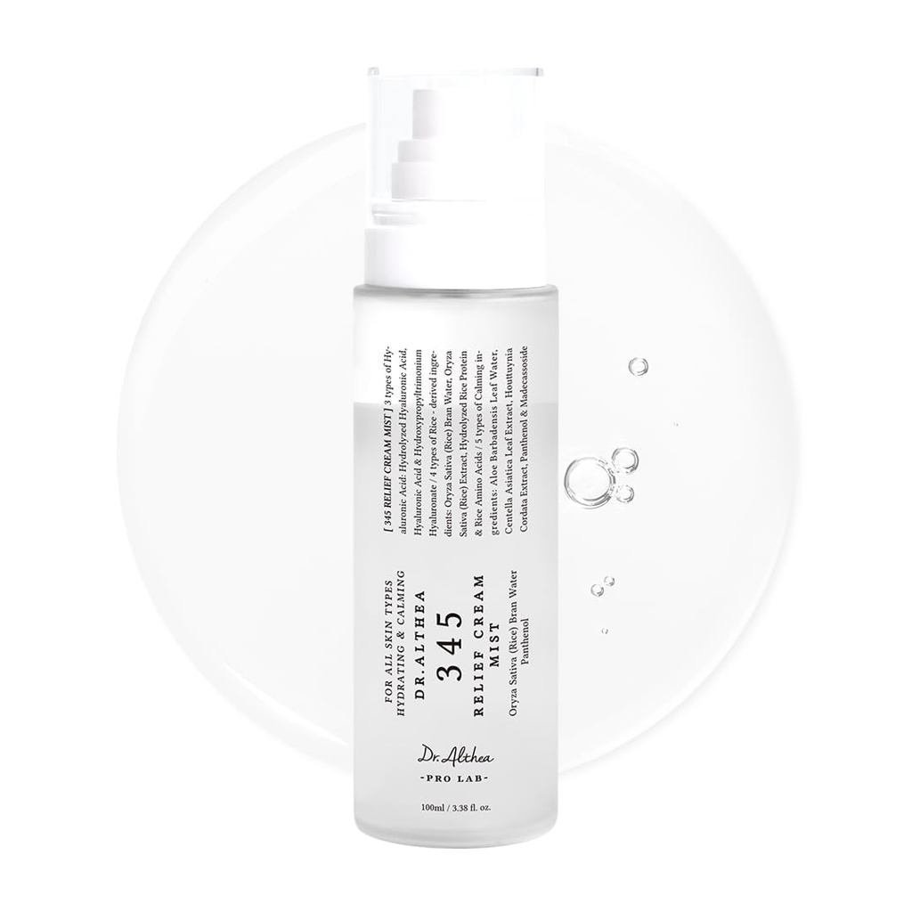 Kem dưỡng ẩm Dr.Althea 345 | Xịt dưỡng ẩm mặt với chiết xuất gạo | Chăm sóc da nhạy cảm | Chăm sóc d