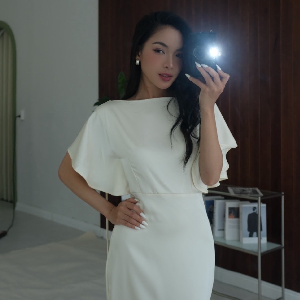 [Fiona Silkdres] - Đầm lụa Fiona lưng đổ