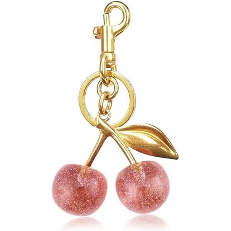Cherry Bag Charms Keychain Purse Charms For Handbags Cherry Accessories For Women Mother's Day Birth