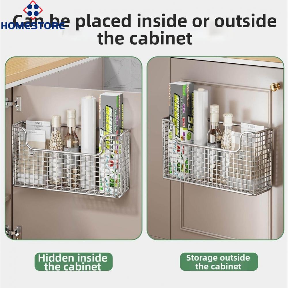 [Homestore]Cabinet Organizer Metal Construction Ventilated Mesh No-drill Installation