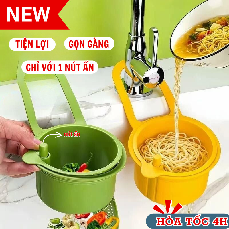 Rổ Treo Bồn Đa Năng Joful Home - Rổ Treo Vòi Nước, Lọc Rác Thức Ăn, Không Đọng Nước