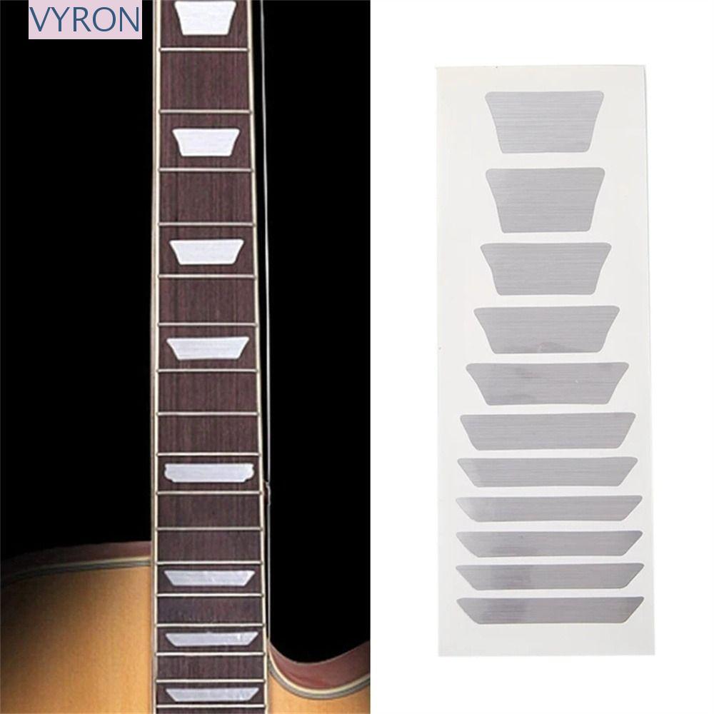 VYRON Guitar Sticker Guitar Inlay Sticker Bass PET 22 Phong Cách Siêu Mỏng Guitarra Phụ Kiện Đàn Gui