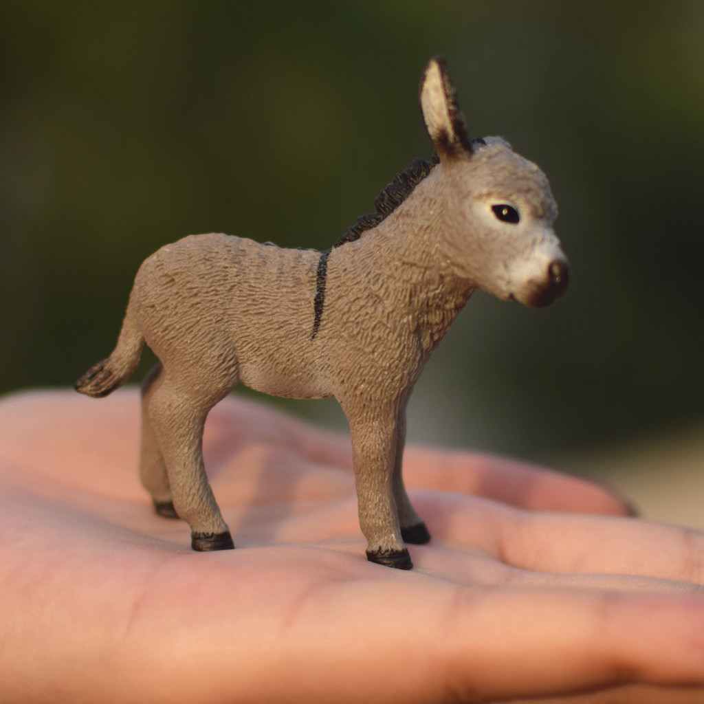 Đức Sile Chính Hãng Mô Phỏng Trang Trại Động Vật Mô Hình Đồ Chơi Donkey Little Donkey Model
