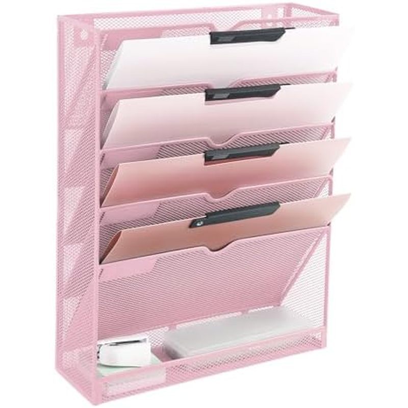 er Document Folder Holder, Clipboard Storage Organization Magazine Rack with Nametag Label for Offic
